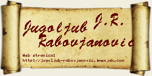 Jugoljub Rabovjanović vizit kartica